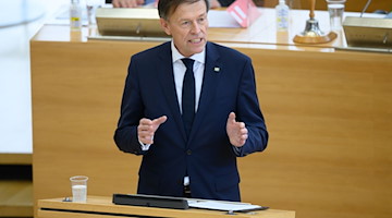 Matthias Rößler (CDU), Landtagspräsident in Sachsen, spricht. / Foto: Sebastian Kahnert/dpa-Zentralbild/dpa