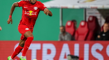 Christopher Nkunku fehlt verletzungsbedingt im Trainingslager von RB Leipzig in Abu Dhabi. / Foto: Jan Woitas/dpa/Archivbild