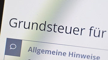 Blick auf einen Computerbildschirm auf der Seite des Online-Steuerportals Elster. / Foto: Bernd Weißbrod/dpa/Symbolbild