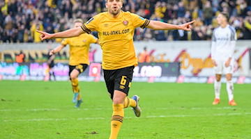 Ahmet Arslan kann sich einen Verbleib bei Dynamo Dresden auch über das Saisonende hinaus vorstellen. / Foto: Robert Michael/dpa/Archivbild