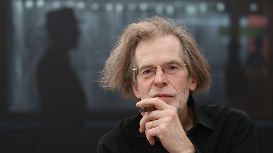 Der Maler, Komponist und Schriftsteller Florian Havemann. / Foto: picture alliance / Soeren Stache/dpa