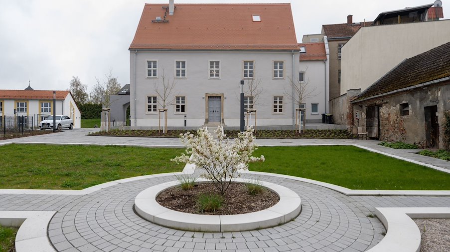 Blick auf das Ringelnatz Geburtshaus in Wurzen. / Foto: Hendrik Schmidt/dpa