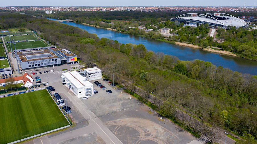 Das Trainingszentrum von RB Leipzig mit der RBL-Fußball-Akademie am Cottaweg. / Foto: Jan Woitas/dpa-Zentralbild/dpa