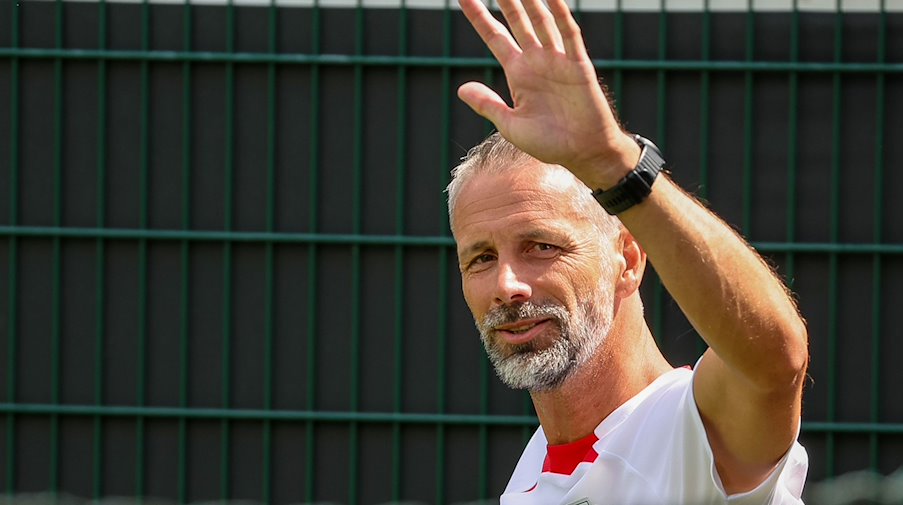 Leipzigs Trainer Marco Rose kennt Bayerns neuen Sportdirektor Christoph Freund bestens. / Foto: Jan Woitas/dpa