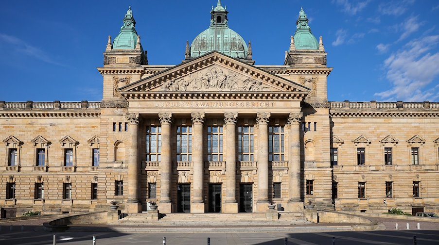 Blick auf das Bundesverwaltungsgericht Leipzig am Simsonplatz. / Foto: Jan Woitas/dpa