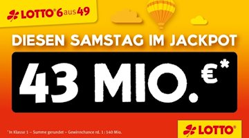 Die nächste Lottoziehung wird spannend: Der Jackpot hat sich in der ersten Gewinnklasse unaufhaltsam aufgebaut und steht nun auf seinem Jahreshoch. So werden zur Ziehung am Samstag, den 23. September, 43 Millionen Euro in der ersten Gewinnklasse erwartet.