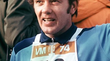 Герхард Гріммер здобуває золоту медаль у лижних перегонах на 50 км на Чемпіонаті світу у Фалуні, Швеція, у лютому 1974 року. / Фото: dpa/dpa/архівне зображення