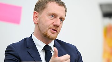 Michael Kretschmer (CDU), Ministerpräsident des Freistaates Sachsen. / Foto: Jens Kalaene/dpa