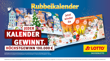 Für einen Adventskalender ist man nie zu alt! Sie verkürzen die Zeit bis Weihnachten und sorgen jeden Tag für ein bisschen Spannung. Wer nicht nur Geld ausgeben, sondern mit etwas Glück satt abstauben möchte, sollte sich den Rubbelkalender oder den Einsteckkalender von Sachsenlotto sichern.