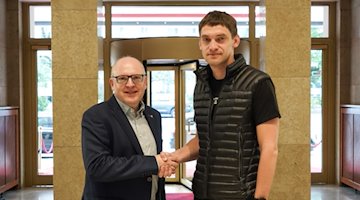 Мер міста Свен Шульце та Іван Федоров у Хемніці