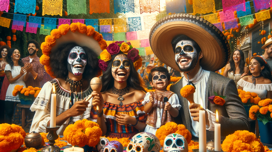 Día de los Muertos - Imagen de DALL-E generada por IA