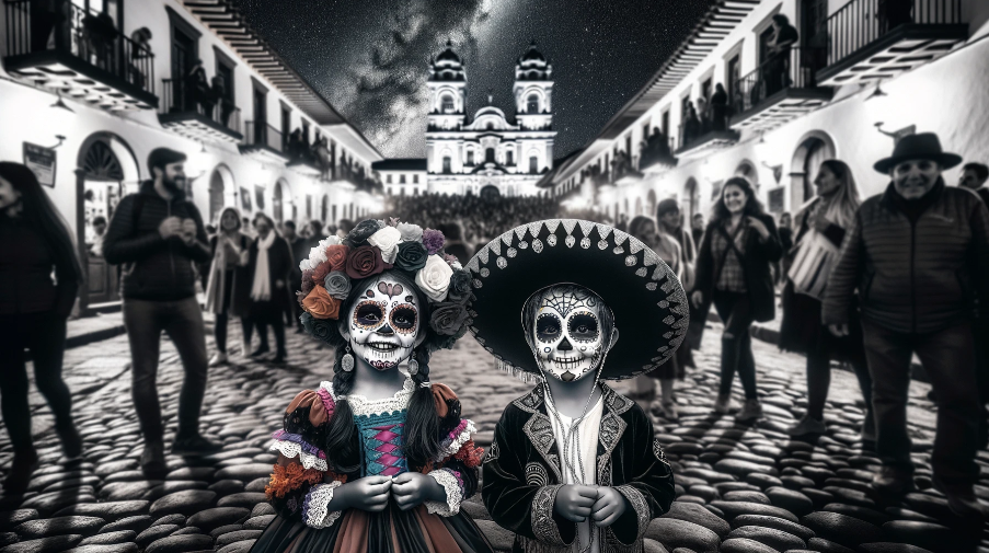 Dia de los Muertos - AI generated image of DALL-E