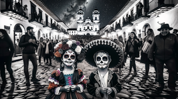 Dia de los Muertos - AI generated image of DALL-E
