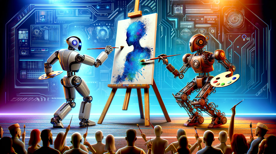 Ki Battle in Dresden für Grafiker:innen / DALL-E