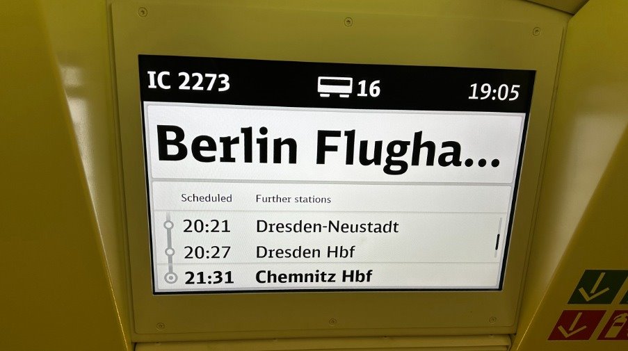 تذكرة ألمانيا IC دريسدن كيمنيتس (صورة: توماس وولف)