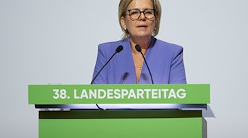 Barbara Klepsch, Sachsens Kulturministerin, spricht auf dem Landesparteitag der CDU Sachsen in Chemnitz. / Foto: Hendrik Schmidt/dpa