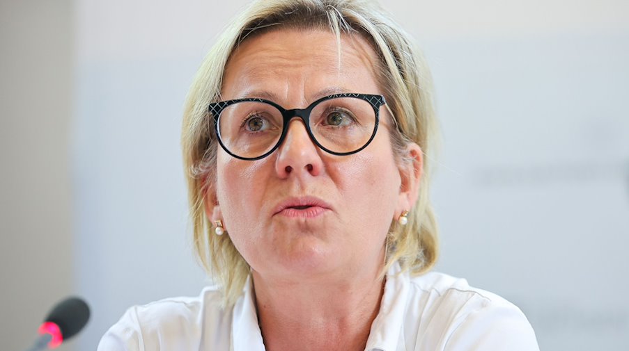 Saxony's Minister of Culture Barbara Klepsch speaks during a press conference / Photo: Jan Woitas/dpa