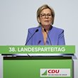 Barbara Klepsch, Sachsens Kulturministerin, spricht auf dem Landesparteitag der CDU Sachsen in Chemnitz. / Foto: Hendrik Schmidt/dpa