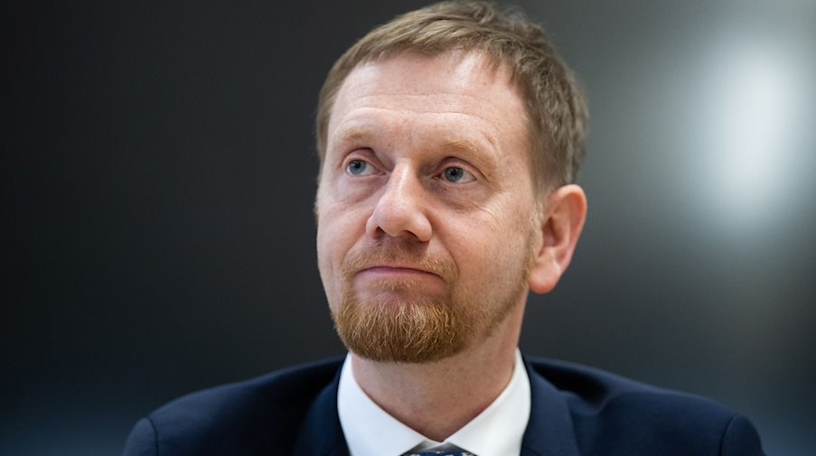 Michael Kretschmer (CDU), Ministerpräsident von Sachsen. / Foto: Robert Michael/dpa