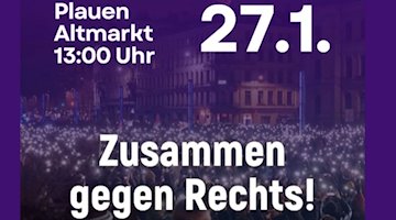 Demonstration "Zusammen Gegen Rechts!" in Plauen