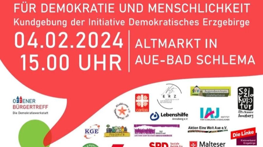 Nie wieder ist jetzt - Altmarkt Aue am 04.02.2024 15 Uhr