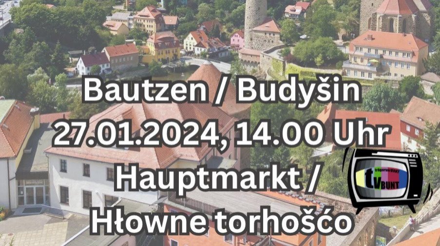 Zusammen gegen Rechtsextremismus - Hauptmarkt Bautzen am 27.01.2024 14 Uhr