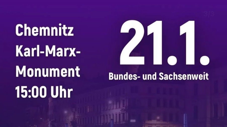 Zusammen gegen Rechts - Nischl Chemnitz am 21.01.2024 15 Uhr