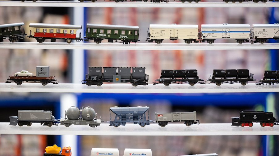 Model train carriages are offered for sale / Photo: Michael Reichel/dpa/Symbolic image