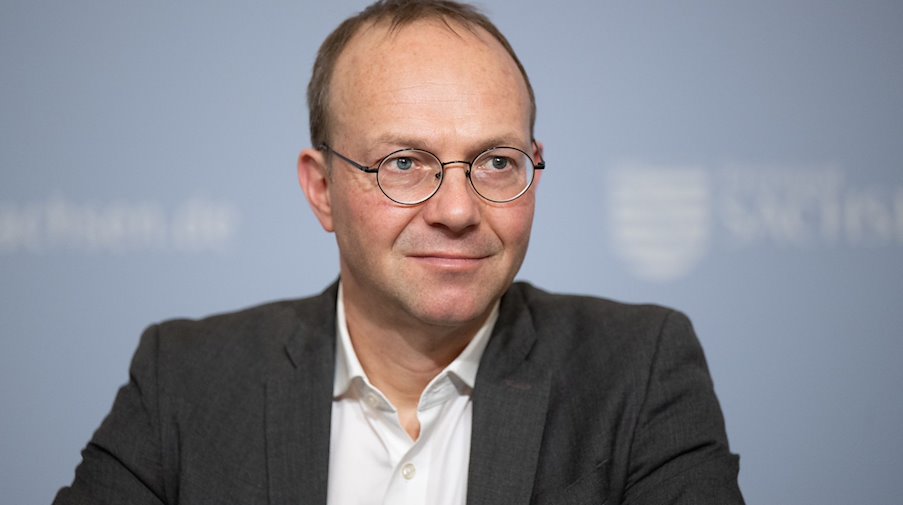 Wolfram Günther (Bündnis90/Die Grünen), Umweltminister von Sachsen. / Foto: Robert Michael/dpa