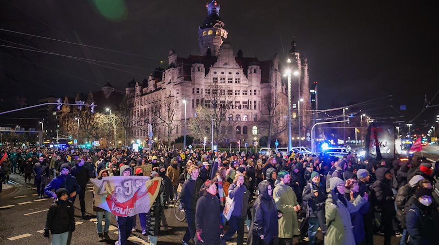 Demonstration against AfD - Leipzig / Photo: Jan Woitas/dpa