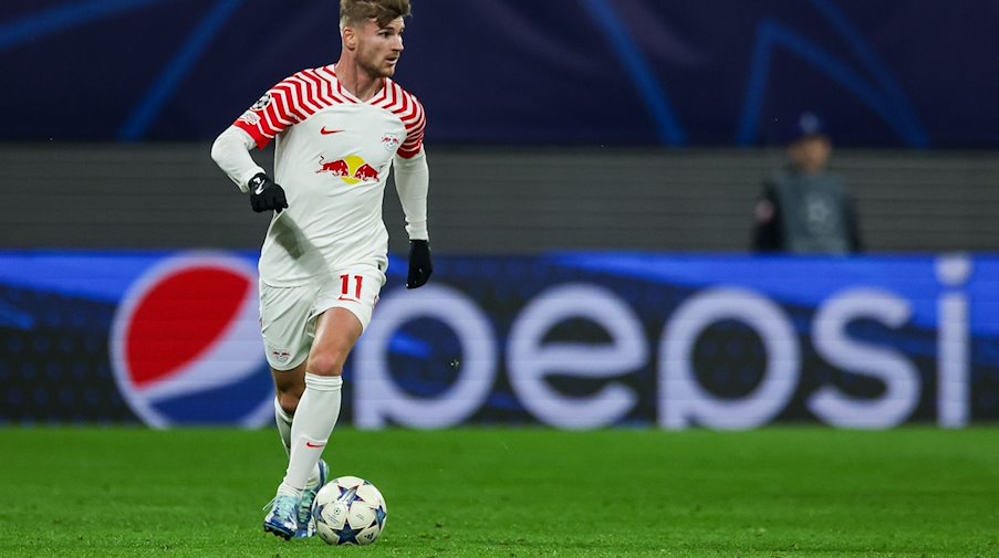 Leipzig player Timo Werner on the ball / Photo: Jan Woitas/dpa