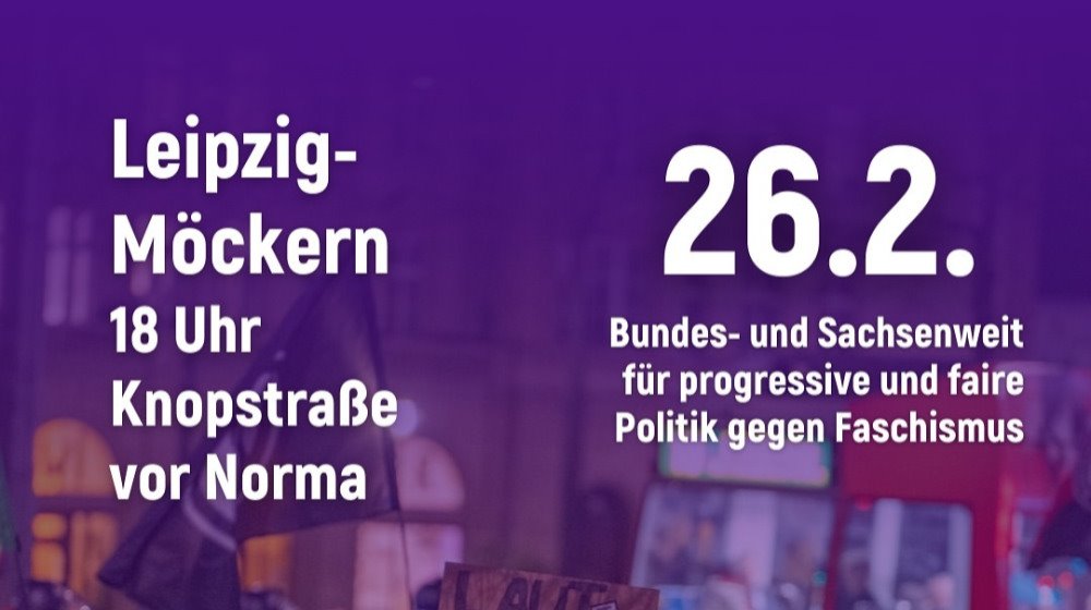 Zusammen gegen Rechts in Leipzig Möckern am 26.2.