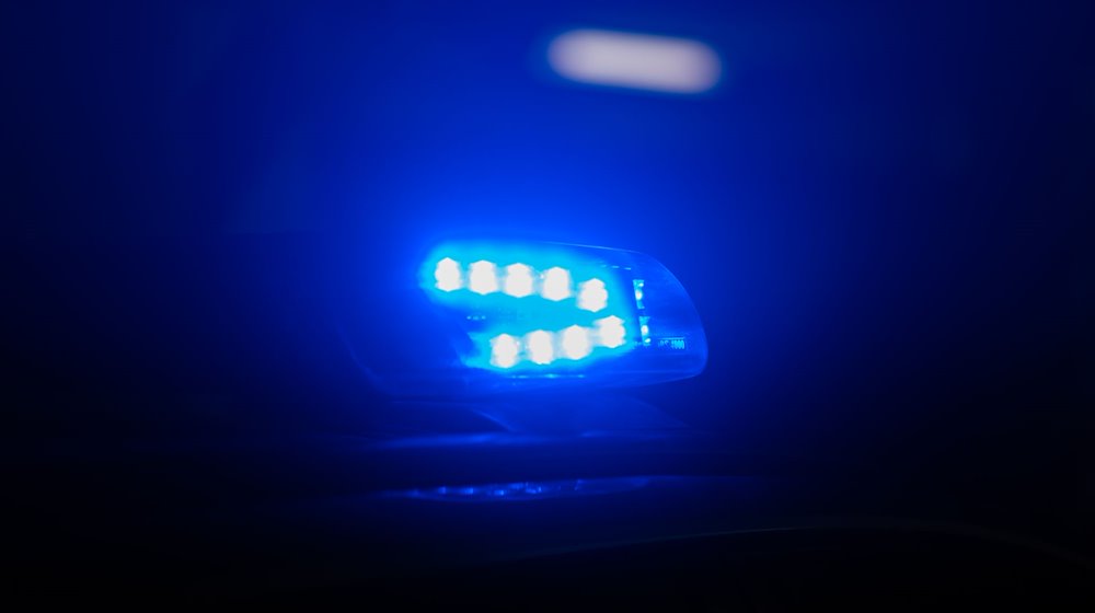 Blue light shines on the roof of a police car / Photo: Robert Michael/dpa