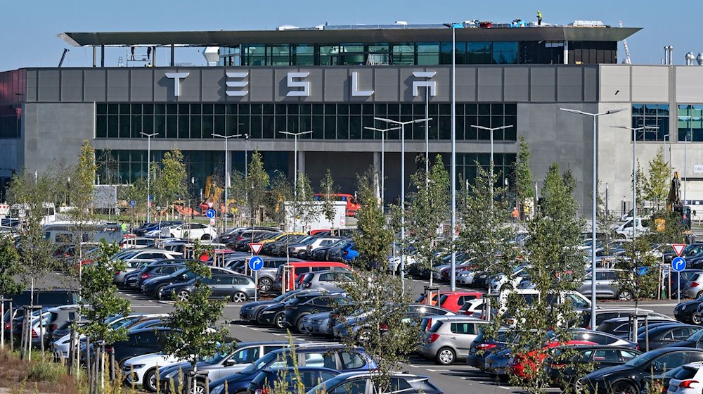 View of the Tesla factory in Grünheide / Photo: Patrick Pleul/dpa