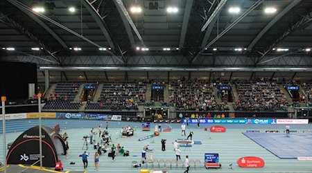 Campeonatos alemanes de atletismo en el estadio Quarterback Real Estate Arena. Vista del estadio / Foto: Sebastian Willnow/dpa