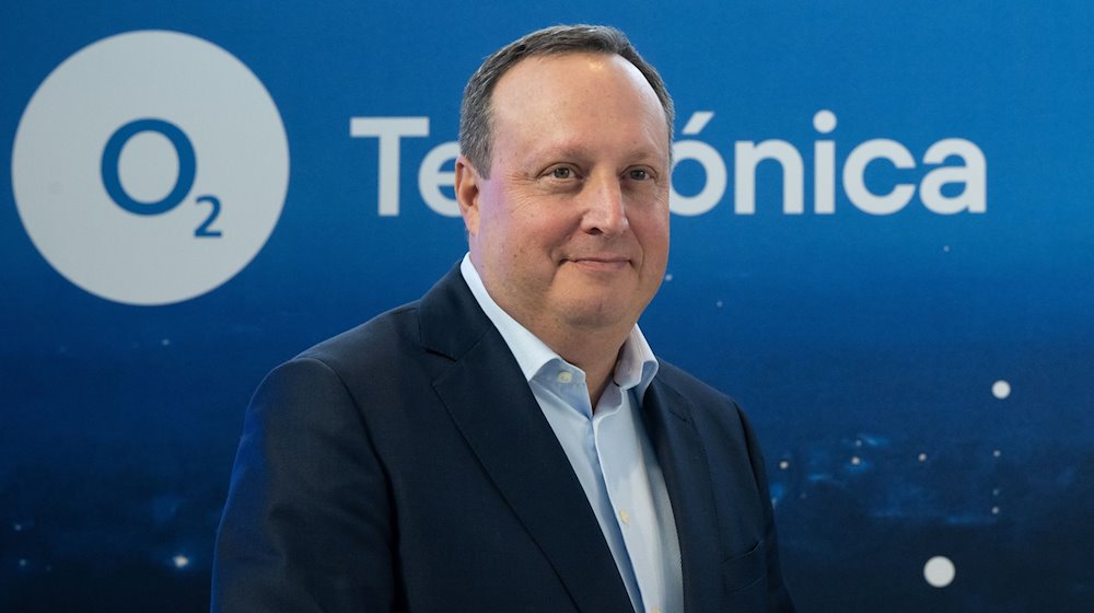 ماركوس هاس، الرئيس التنفيذي لشركة Telefónica Deutschland، مفهوم في مقر شركة Telefónica (O2) للاتصالات المتنقلة في مميزات Sven Hoppe/dpa/Archivbild