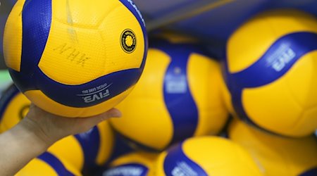 Волейбольні м'ячі лежать у залі / Фото: Soeren Stache/dpa-Zentralbild/dpa/Symbolic image