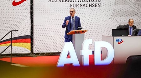 Jörg Urban (AfD), presidente del estado federado de Sajonia, habla en su discurso de presentación como candidato principal en la conferencia estatal del partido AfD / Foto: Jan Woitas/dpa