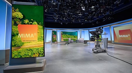 TV-Studio auf dem Gelände des MDR für die Sendung «Mittagsmagazin». / Foto: Hagen Wolf/MDR/dpa
