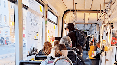 In der "Zukunftsbahn" konnten Dresdner Bürgerinnen und Bürger ihre Meinung zur "Smart City Dresden" äußern. Copyright: WISSENSARCHITEKTUR