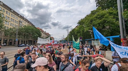 Viernes por el Futuro en Dresde por la huelga climática europea del 31 de mayo de 2024