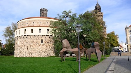 Das Kulturhistorische Museum im Kaisertrutz vor dem Reichenbacher Turm. / Foto: Sebastian Kahnert/dpa-Zentralbild/dpa/Archivbild