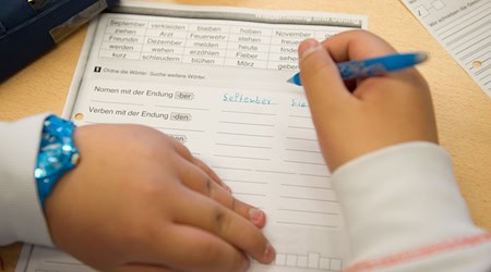 A foreign student fills out a worksheet during a German course / Photo: Sebastian Kahnert/dpa/Symbolic image