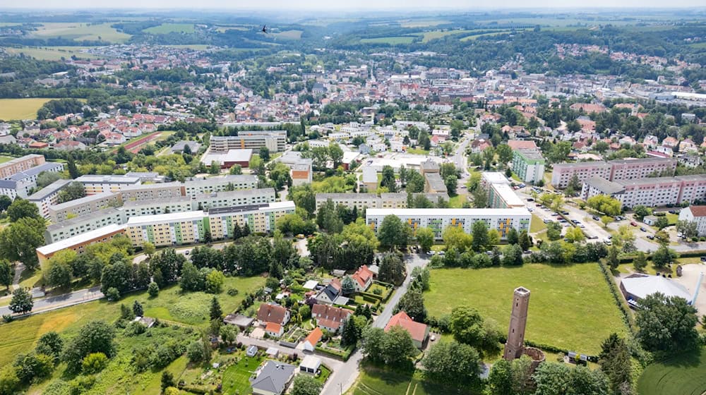 Blick auf Döbeln im sächsischen Landkreis Mittelsachsen. / Foto: Robert Michael/dpa