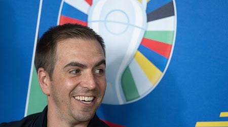 Philipp Lahm, Tournament Director, speaks at the press conference / Photo: Hendrik Schmidt/dpa