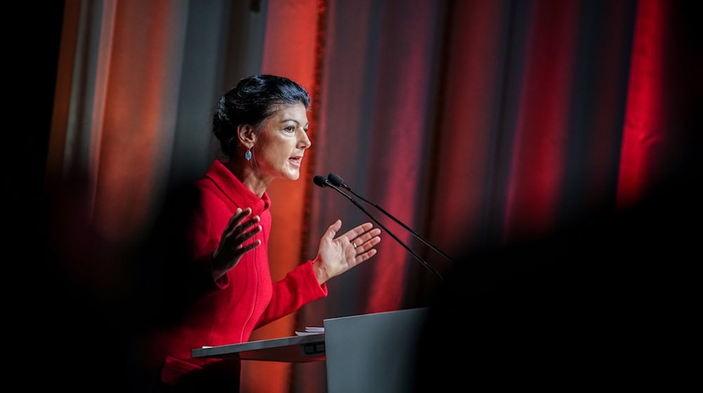 At the first BSW party conference, it was also announced that this year's Lionheart Peace Prize would be awarded to founder Sahra Wagenknecht. But this will not happen. (Archive photo) / Photo: Kay Nietfeld/dpa