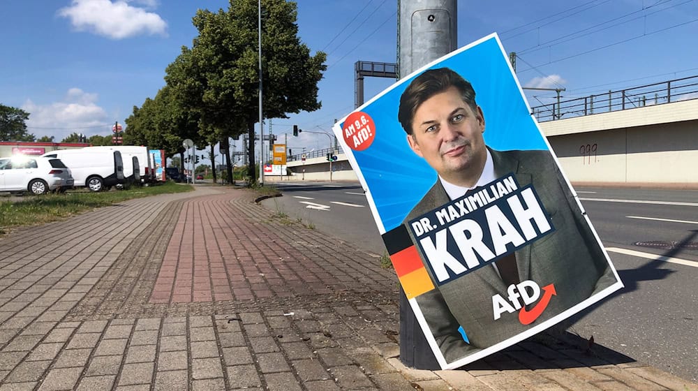 Maximilian Krah kommt am Samstag nach Dresden. (Archivbild) / Foto: Martin Schutt/dpa