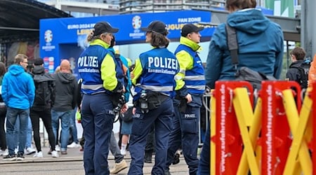Friedlich, aber nicht ohne Straftaten - die Fußball-EM in Leipzig. / Foto: Hendrik Schmidt/dpa