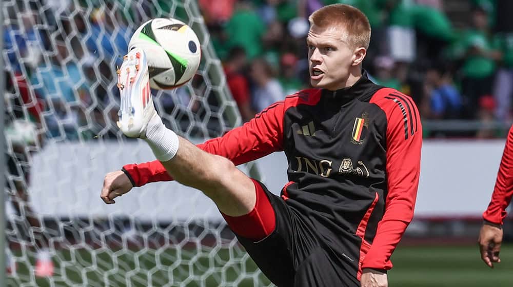 Auf dem Weg nach Leipzig? Arthur Vermeeren könnte Atlético Madrid nach Sachsen verlassen. / Foto: Bruno Fahy/Belga/dpa