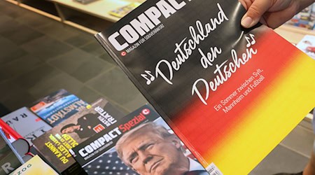 The Federal Administrative Court has temporarily lifted the ban on the far-right "Compact" magazine. (Archive photo) / Photo: Karl-Josef Hildenbrand/dpa